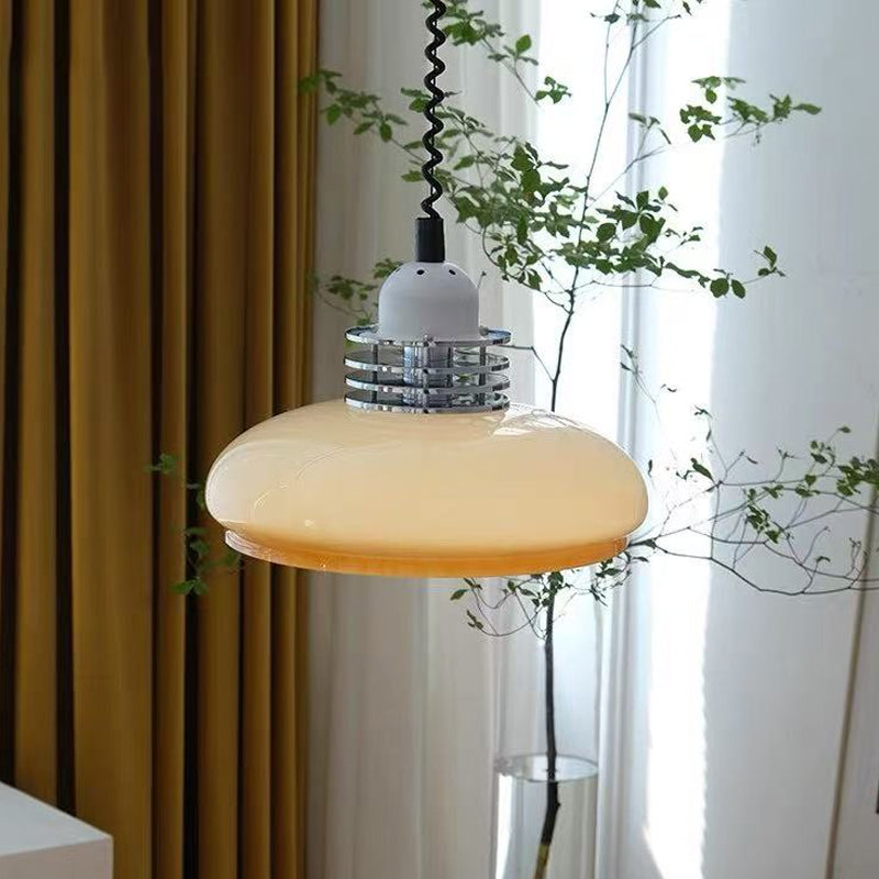 Bauhaus Glass Pendant Light Led Medieval Retro Retractable Chandeliers Restaurant Bar Bedroom Study Pendant Hanging Lamp Lustre